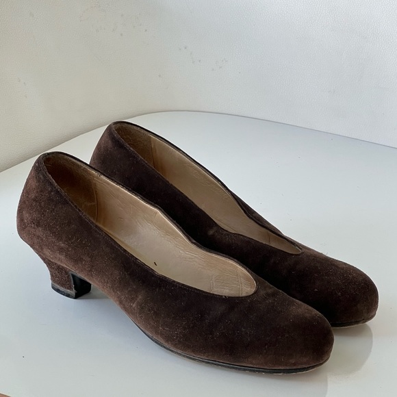 Tokio Kumagaï Paris Brown Suede Pumps Heels Size 36.5 - Picture 3 of 10